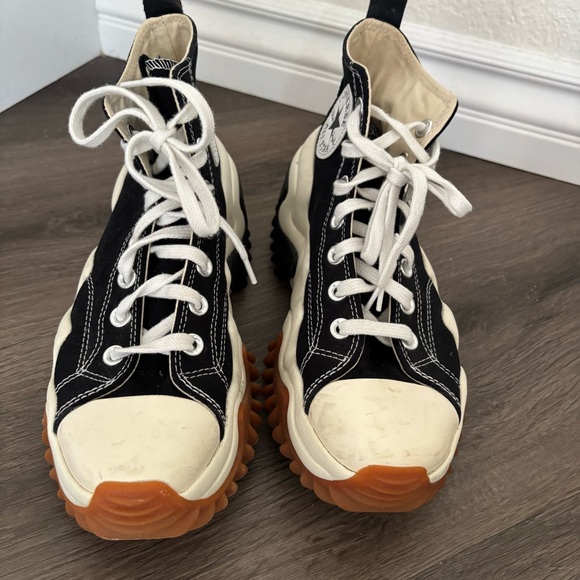 Converse Run Star motion HI Black and Cream Athletic Shoes - Picture 4 of 9